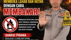 BABINKAMTIBMAS KELURAHAN PEBATUAN AIPDA JONTRA FULTA AJAK MASYARAKAT CEGAH KARHUTLA, PELAKU TERANCAM PIDANA