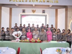 HUT Polwan ke-78, Kapolres Rohil: Polwan Harus Berikan Dampak Nyata bagi Masyarakat
