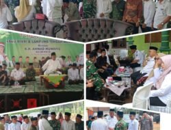 Wujud Sinergitas, Personel Kodim 0411/KM Hadiri Pengajian Akbar KBNU Kecamatan Bekri Bersama Ulama dan Umaroh