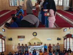 Gelar Doa Bersama Dan Berikan Santunan, Kapolres Rohil Peduli Anak Yatim & Kaum Duafa di Masjid Istiqomah Rantau Kopar*