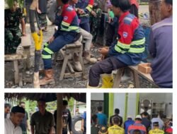 Pererat Toleransi Beragama, Satgas Pamtas Kewilayahan Gelar Komsos Bersama Warga dan Masyarakat Beragama Muslim di Desa Ampera