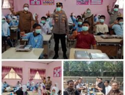 Polsek Rantau Kopar Sosialisasikan Pencegahan Karhutla dan Bagikan Masker di SMA Negeri 01 Rantau Kopar*