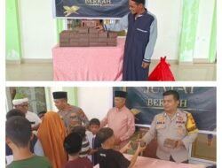 Polsek Rantau Kopar Gelar Jumat Berkah Kepada Jamaah Masjid An-Nur Rantau Kopar*
