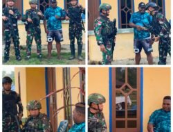Satgas Pamtas RI-PNG Kewilayahan Pos Mayerga Yonif 147/KGJ Mempererat Silaturahmi ke Kepala Distrik Mayerga