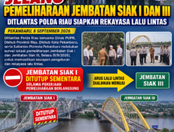 *Jelang Pemeliharaan Jembatan Siak I dan III, Ditlantas Polda Riau Siapkan Rekayasa Lalu Lintas*