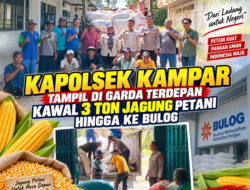 Kapolsek Kampar Tampil di Garda Terdepan, Kawal 3 Ton Jagung Petani hingga ke Bulog