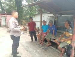 Cegah Karhutla, Polsek Tanah Putih Tanjung Melawan Turun Langsung Himbau Warga