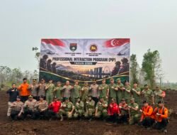 Kapolres Kampar Hadiri Simulasi Pemadaman Karhutla Bersama TNI & Angkatan Bersenjata Singapura