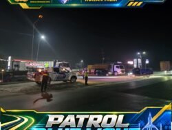 Jaga Keselamatan Pengguna jalan Malam Hari, Tim SIGAP 110 Polres Rokan Hilir Patroli Jalur Lintas Riau–Sumut