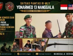 Gencarkan Komsos dan Edukasi Hukum, Satgas Pamtas Yonarmed 13/Nanggala Terima Penyerahan Sukarela 1 Pucuk Senjata Api Rakitan Jenis Bowman dari Warga Perbatasan