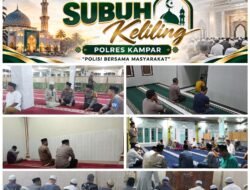 Gerakan Polisi Bersama Masyarakat: Kapolres Kampar Ajak Jajaran Sholat Subuh Berjamaah di 5 Titik Wilayah