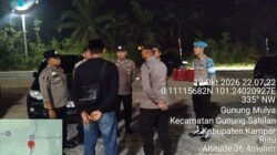 Polsek Kampar Kiri Razia Caffe di Lipat Kain Utara, Polisi Pastikan Tak Temukan Narkotika