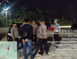 Polsek Kampar Kiri Razia Caffe di Lipat Kain Utara, Polisi Pastikan Tak Temukan Narkotika