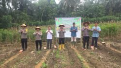 Tanam Jagung Bersama Warga, Polsek Bangko Pusako Tegaskan Ketahanan Pangan Adalah Kesejahteraan Bersama   