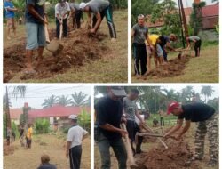 Gotong Royong Warga RT 03 RW 01 Pematang Kapau Sulap Lahan Kosong Jadi Kebun Dasa Wisma